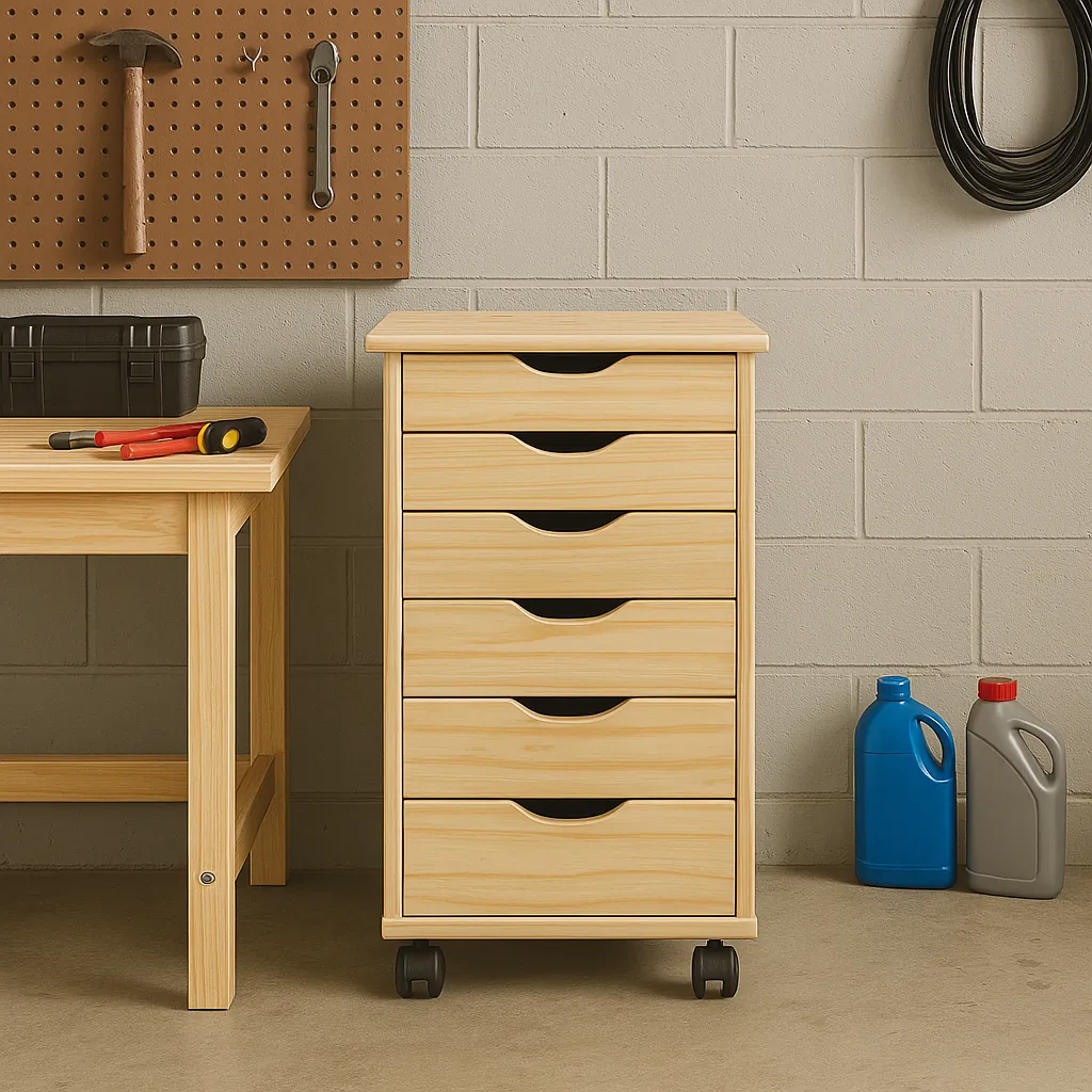 6 Drawer Rolling Cart - Jela USA