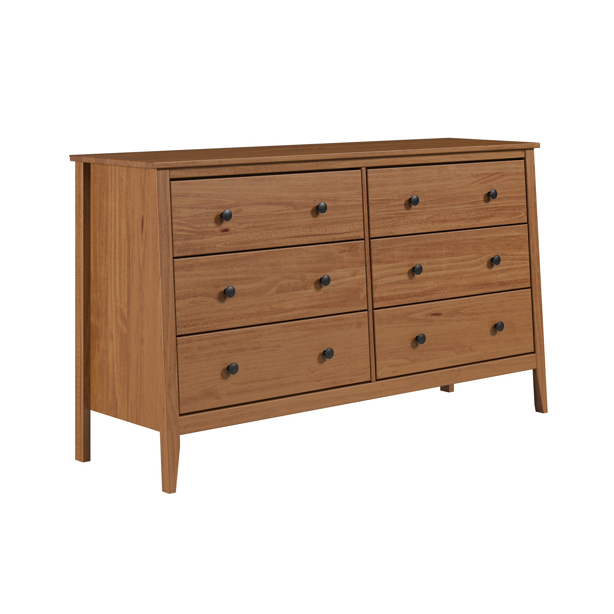 Jela Solid Wood 3 Drawer Dresser - Caramel