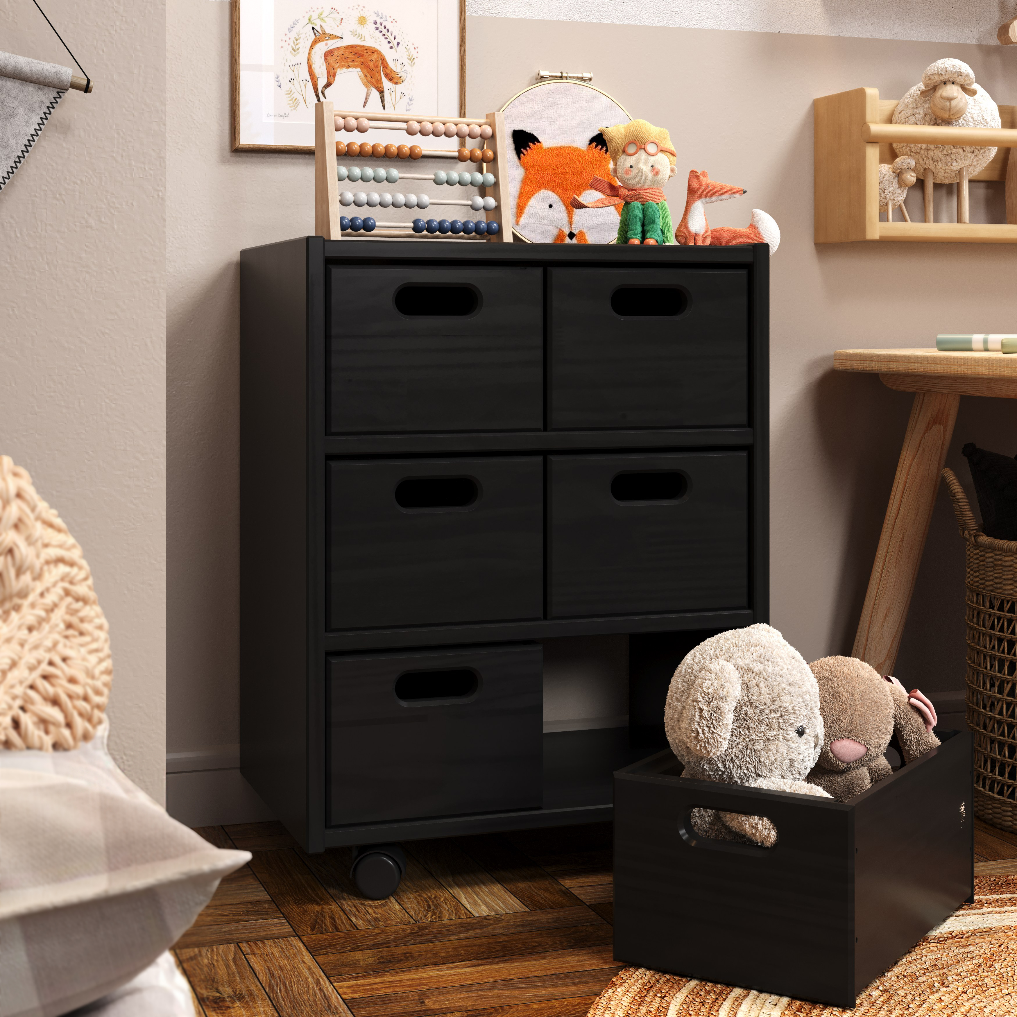 Kids Cubby Rolling Storage Cart - Jela USA